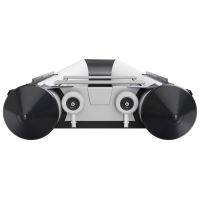 Ruedas de botadura ruedas de lanzamiento de bote plegable funcionamiento con una sola mano acero inoxidable A4 SUPROD HD200, gris/negro