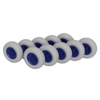 10 x Polyurethaan wiel Ø 200 mm 2.50-4 glijlager, PUNCTURE PROOF, grijs/blauw