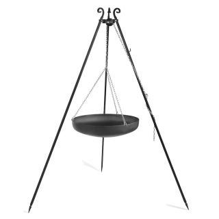Kessel oder Wok Dreibein Höhe 180 cm für Grill Stahl 