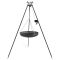 Tripod 180 cm with Crank Swivel Grill Wok Goulash Kettle Stainless Steel Pot