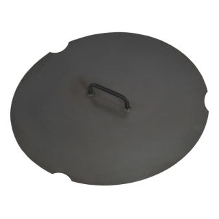 Lid for fire bowl, round, with cut-outs, 1 Handle