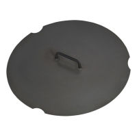 Lid for Fire Bowl round, with Cutouts, 1 Handle