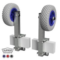 1 pair of rollers with support, Boat trailer, PU tyres,...