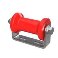 Polyurethane Keel Roller with Holder Boat Trailer Launching Aid Coil Shape galvanised SUPROD, 125 mm