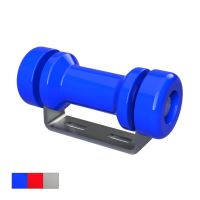 Polyurethane keel roller with holder, incl. end caps,...