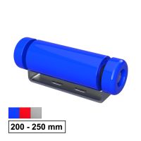 Polyurethane side roller with holder, incl. end caps,...