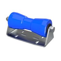Polyurethane keel roller with holder B, boat trailer, SUPROD, galvanised steel
