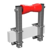 Polyurethane keel roller with supports, boat trailer, SUPROD, galvanised steel