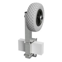 Rollers with Support Launching Aid Boat Trailer PU Tires SUPROD RKSID-200-PU, Ø 200 mm, grey/black