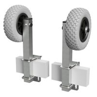 1 pair of rollers with support, Boat trailer, PU tyres,...