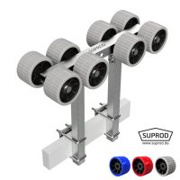 8-fold rollers, with 2 supports, Boat trailer, EVA,...