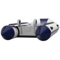 Rodas de transom rodas de lançamento de bote de barco Insufláveis dobrável aço inoxidável SUPROD ET200, cinza/azul