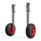 Ruedas de lanzamiento ruedas de botadura de bote para transporte plegable acero inoxidable SUPROD ET200, negro/rojo
