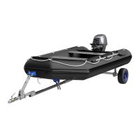 Launching Trolley Hand Trailer Harbour Trailer Boat Trailer Boat Cart SUPROD XTR-B360A-P2, Ø 420 mm