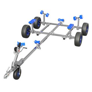 Slipwagen Handtrailer Hafentrailer Jetski Bootstrailer SUPROD XTR-B360R-W2-TA, Ø 420 mm