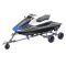 Launching Trolley Hand Trailer Harbour Trailer Jet Ski Boat Trailer SUPROD XTR-B360R-W2-TA, Ø 420 mm