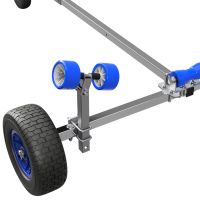 Uruchomienie wózka hand trailer zwiastun harbour przyczepa do łodzi wózek na łódź SUPROD XTR-L360R-W1, Ø 420 mm