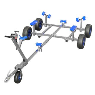 Slipwagen Handtrailer Hafentrailer Bootstrailer Bootswagen SUPROD XTR-L360R-W1-TA, Ø 420 mm