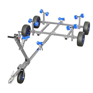 Slipwagen Handtrailer Hafentrailer Bootstrailer Bootswagen SUPROD XTR-L360R-W1-TR, Ø 420 mm