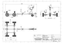 Spuštění vozíku ruční přívěs přívěs pro přístav lodní přívěs lodní vozík SUPROD XTR-L360R-W1-TR, Ø 420 mm