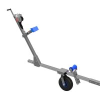 Uruchomienie wózka hand trailer zwiastun harbour przyczepa do łodzi wózek na łódź SUPROD XTR-L500R-W1, Ø 420 mm