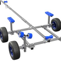 Slipvogn håndtrailer trailer til havnen bådtrailer bådvogn SUPROD XTR-L500R-W1-TA, Ø 420 mm