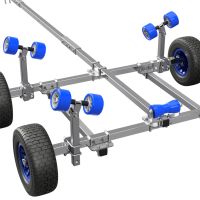 Slipvogn håndtrailer trailer til havnen bådtrailer bådvogn SUPROD XTR-L500R-W1-TR, Ø 420 mm