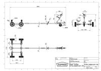 Sjösättningsvagn handvagn trailer för harbour båttrailer SUPROD XTR-L500R-W1-TR, Ø 420 mm