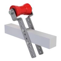 Polyurethane Keel Roller with Holder H adjustable height Boat Trailer Launching Aid galvanised SUPROD, 130 / 60 mm