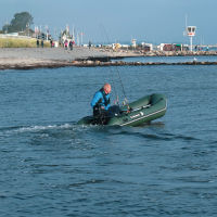 Allroundmarin Schlauchboot Kiwi 300, Holzboden, grün