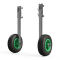 Ruedas de lanzamiento ruedas de botadura de bote para transporte plegable acero inoxidable SUPROD ET200, negro/verde