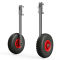 Ruedas de lanzamiento ruedas de botadura de bote para transporte plegable acero inoxidable SUPROD ET260, negro/rojo