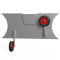 Slipräder für kleine Schlauchboote Heckräder Transporträder Edelstahl SUPROD LD160, schwarz/rot