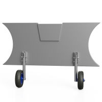 Ruedas de botadura para pequeñas barcos ruedas de lanzamiento para transporte acero inoxidable SUPROD LD160, negro/azul