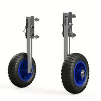 Sjøsettingshjul for småbåter transporthjul til akterspeil rustfritt stål SUPROD LD160, svart/blå