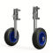 Ruedas de botadura para pequeñas barcos ruedas de lanzamiento para transporte acero inoxidable SUPROD LD160, negro/azul