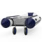 Ruedas de lanzamiento ruedas de botadura de bote para transporte plegable acero inoxidable SUPROD ET350, negro/azul