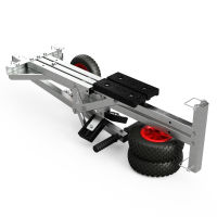 Foldable Boat Trolley for Small Boats and Dinghies Optimist Hand Trailer Boat Cart SUPROD TR200, PU, Ø 200 mm