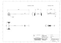 Rubberboot Trailer, Strandtrailer, Handtrailer, voor motor-, rubber-, roei- en kleine zeilboten, SUPROD TR350