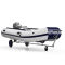 Sammenleggbar båtvogn vogn for sjøsetting av båter håndtrailer oppblåsbar båtvogn båttrailer SUPROD TR350-L, PU, Ø 350 mm, svart/blå