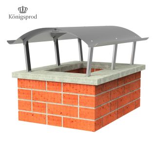 Stainless Steel Chimney Cover Rain Hood Fireplace Hood Fireplace Cover ALL SIZES KÖNIGSPROD Napoleon, 700 x 1000 mm (Standard)