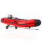 Carrinho de lançamento de barcos carrinho de barco atrelado manual dobrável carro para barcos insufláveis SUPROD TR260-B, PU, Ø 260 mm, preto/vermelho