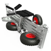 Spuštění vozíku lodní vozík ruční přívěs skládací nafukovací člun vozík SUPROD TR260-L, Ø 260 mm, cerná/cervená