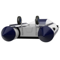 Ruedas de lanzamiento ruedas de botadura de bote para transporte plegable acero inoxidable SUPROD ET260, negro/azul