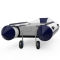 Rodas de transom rodas de lançamento de bote de barco Insufláveis dobrável aço inoxidável SUPROD ET260, preto/azul