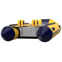 Coppia ruote di poppa ruote di lancio di trasporto acciaio inox SUPROD EW200, giallo/blu
