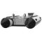Hjulsæt til gummibåd transporthjul sammenklappelig rustfrit stål SUPROD ET200, grå/sort