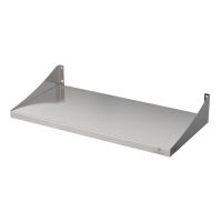 Stainless Steel Wall Shelf Book Shelf Plate Shelf Kitchen KÖNIGSPROD Asteria, 300 x 600 mm
