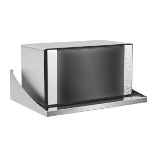 Stainless Steel Wall Shelf Microwave Shelf KÖNIGSPROD Asteria, 400 x 550 mm (for Microwave)