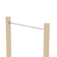 Acciaio inox barra orizzontale barra ginnica barra per le trazioni palo di arrampicata KÖNIGSPROD, 120 cm